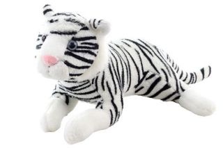 Obrázek z Tygr bílý ležící plyš 20cm 